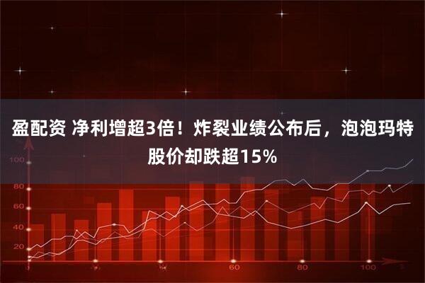 盈配资 净利增超3倍！炸裂业绩公布后，泡泡玛特股价却跌超15%