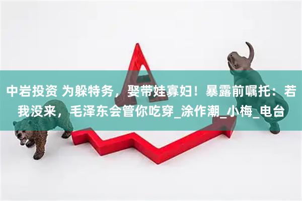 中岩投资 为躲特务，娶带娃寡妇！暴露前嘱托：若我没来，毛泽东会管你吃穿_涂作潮_小梅_电台
