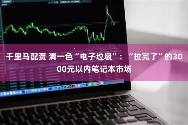 千里马配资 清一色“电子垃圾”：“拉完了”的3000元以内笔记本市场